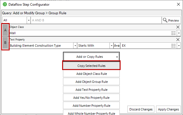 simplebim_UI_query_editor_copy_rules.png