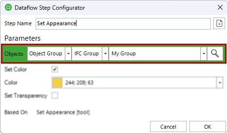 simplebim_dataflows_configure_target.png
